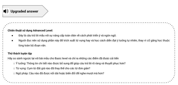 IELTS Speaking Part 3 – Enhanced answer